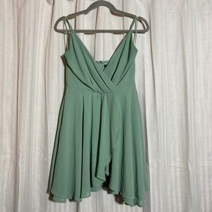 Windsor Sage Green Mini Dress